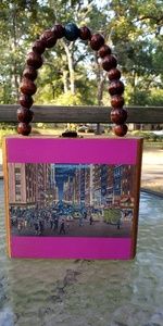 💥New Price 💥Vintage Wooden Cigar Box Purse